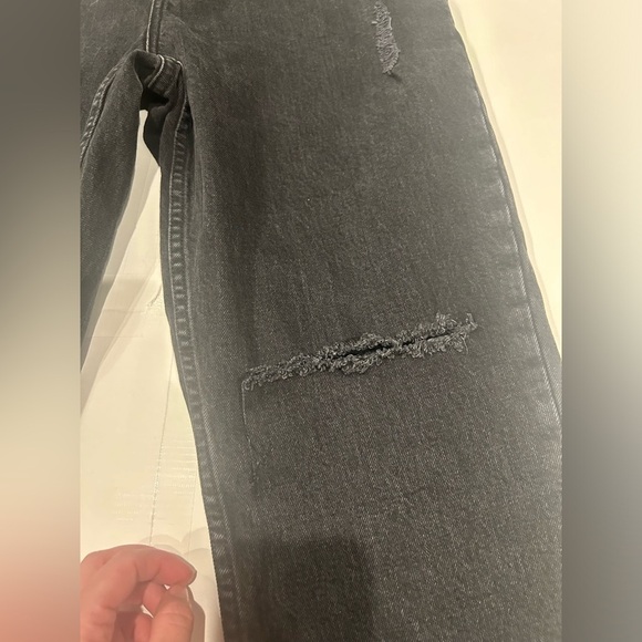 Abercrombie & Fitch 90s Straight Ultra High Rise Jeans Women’s 29 Short Black - Picture 8 of 14